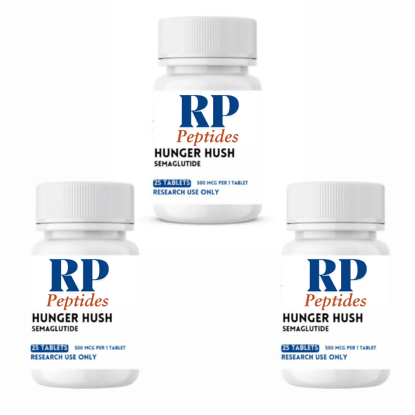 3 Pack of Hunger Hush 500 mcg/tab 25 Tablets